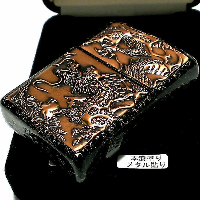 As is for Parts ZIPPO Lighter Rise Metal Red Dragon Gold Warp Thread Black Japan