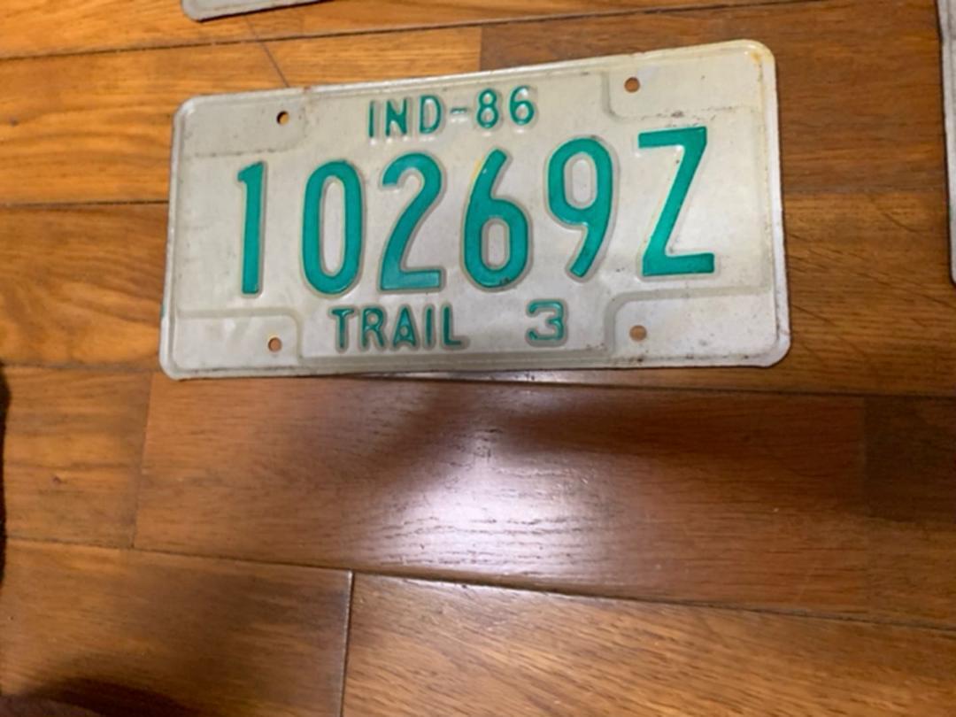 American military car license plate