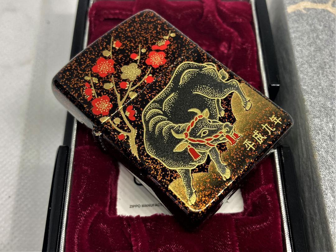 As is For Parts Unused Zippo Limited Ox Zodiac Traditional Crafts Genuine Gold M