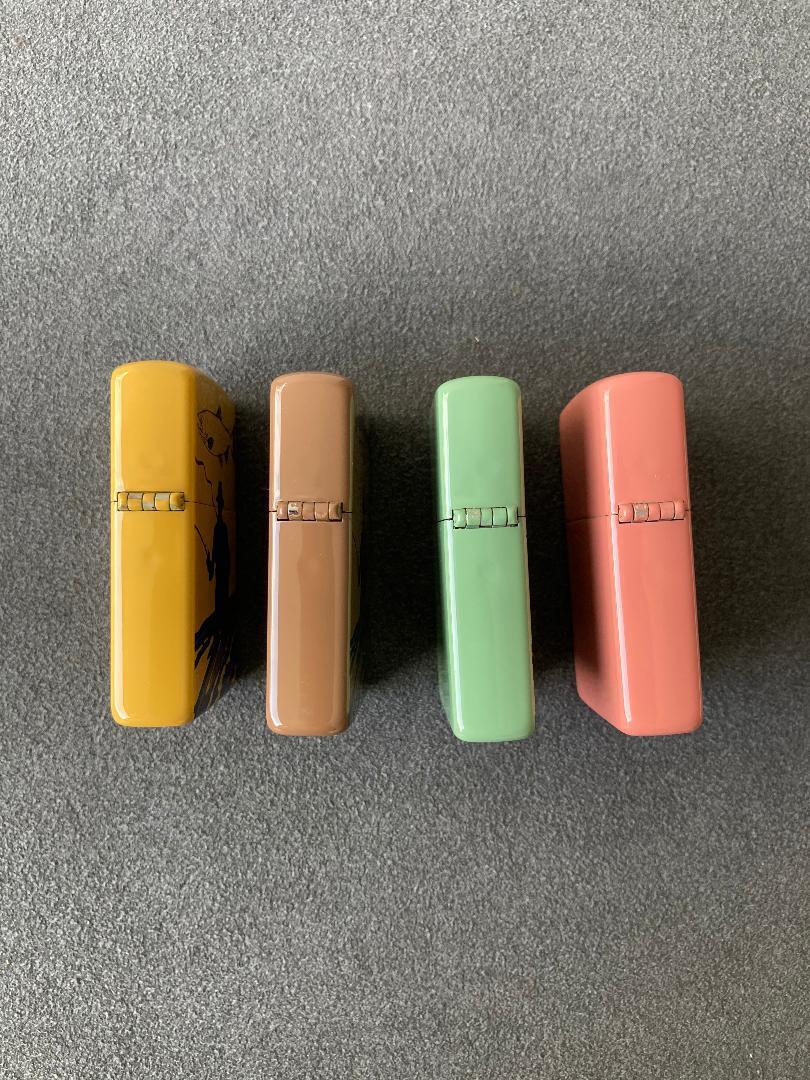 As is for Parts 1992 Zippo lacquered Fisherman 4-piece set unused/without box