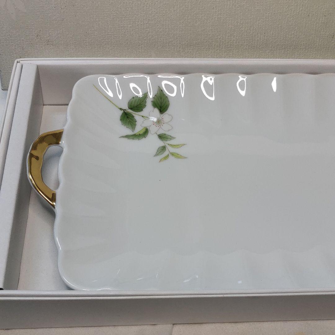 Koransha Sandwich tray Hand-painted long plate Common box