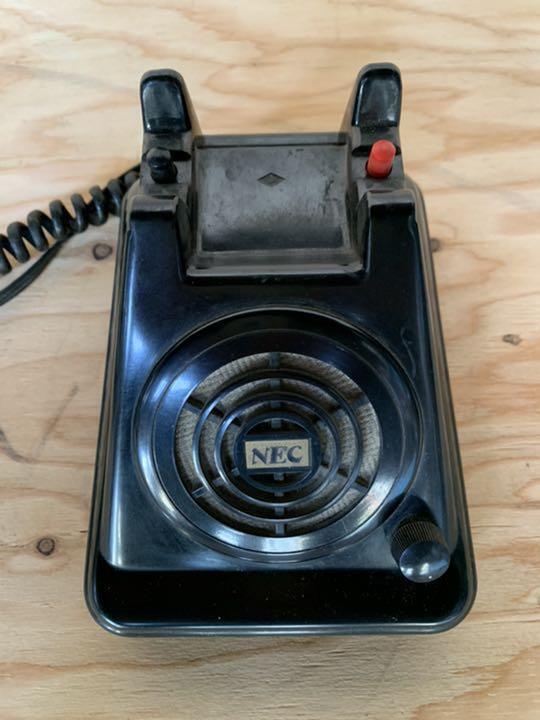 As is For Parts Black telephone Showa retro