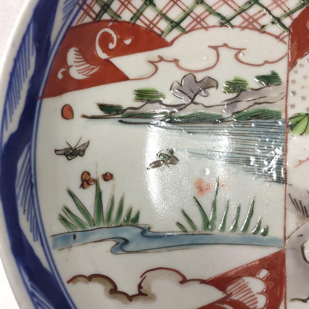 Koimari ware Color painting Deep plate Bowl Hand-painted