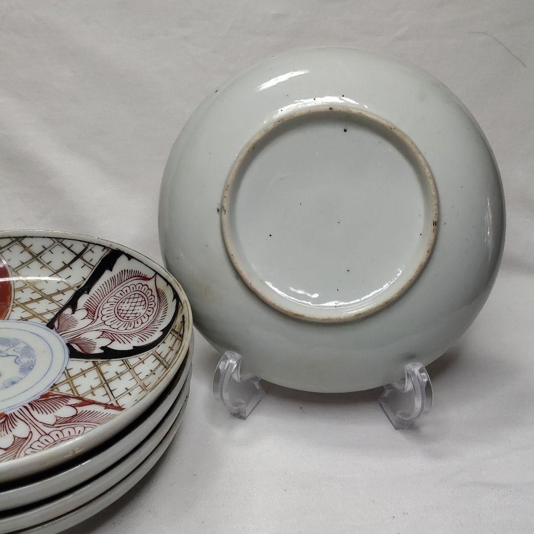 Old Imari ware Nishiki hand middle plate Gold color paintin