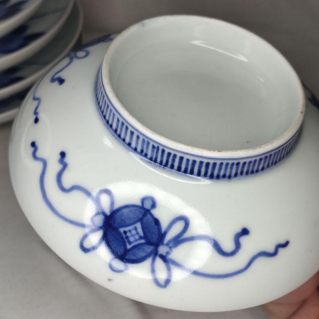 Nabeshima ware dyed small plate 4 pieces hand-painted late