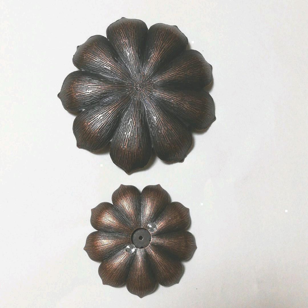 Lotus incense holder Water lily incense holder Bronze color Copper