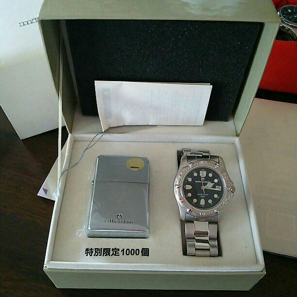 As is For Parts Mila Schon Special Limited Edition Zippo & Watch