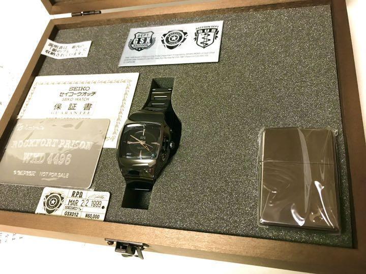Resident Evil 3rd Anniversary Wristwatch & Zippo GSX012 Serial
