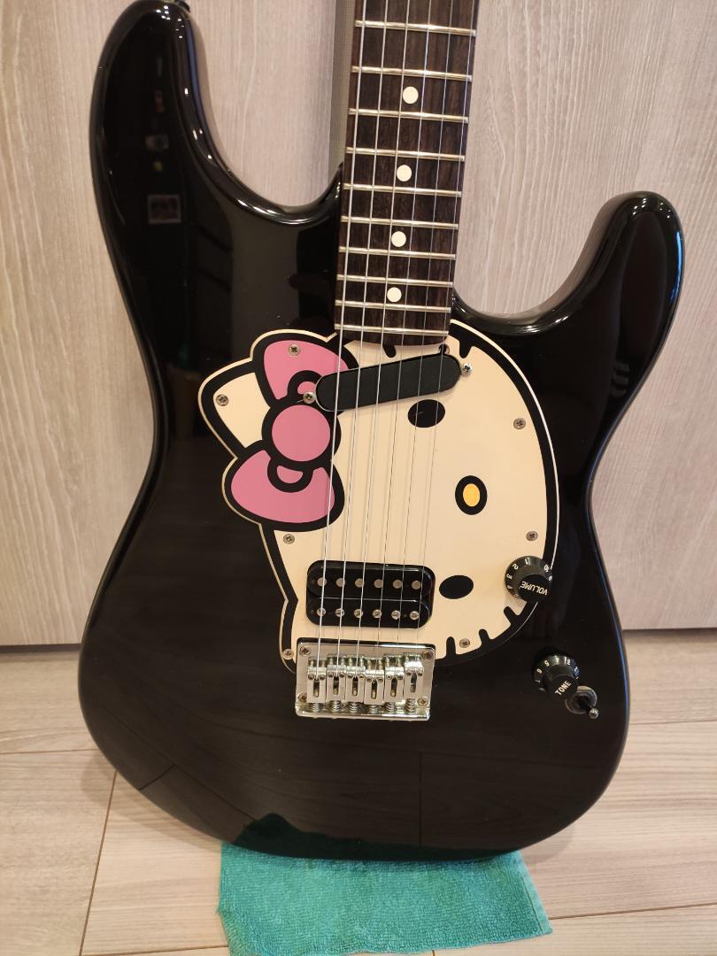 As is For Parts Fender Stratocaster Guitar Sanrio Hello Kitty