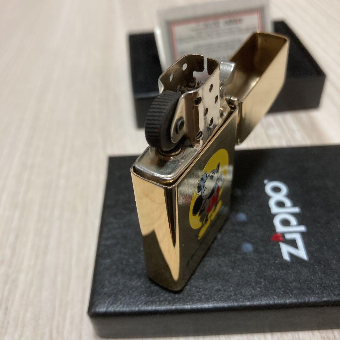 As is For Parts Zippo Mickey Mouse gold slim type