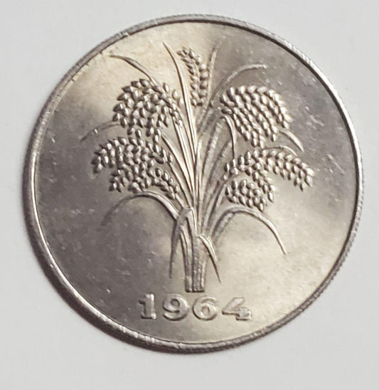 Vintage South Vietnam 10 dong 1964 rice ear