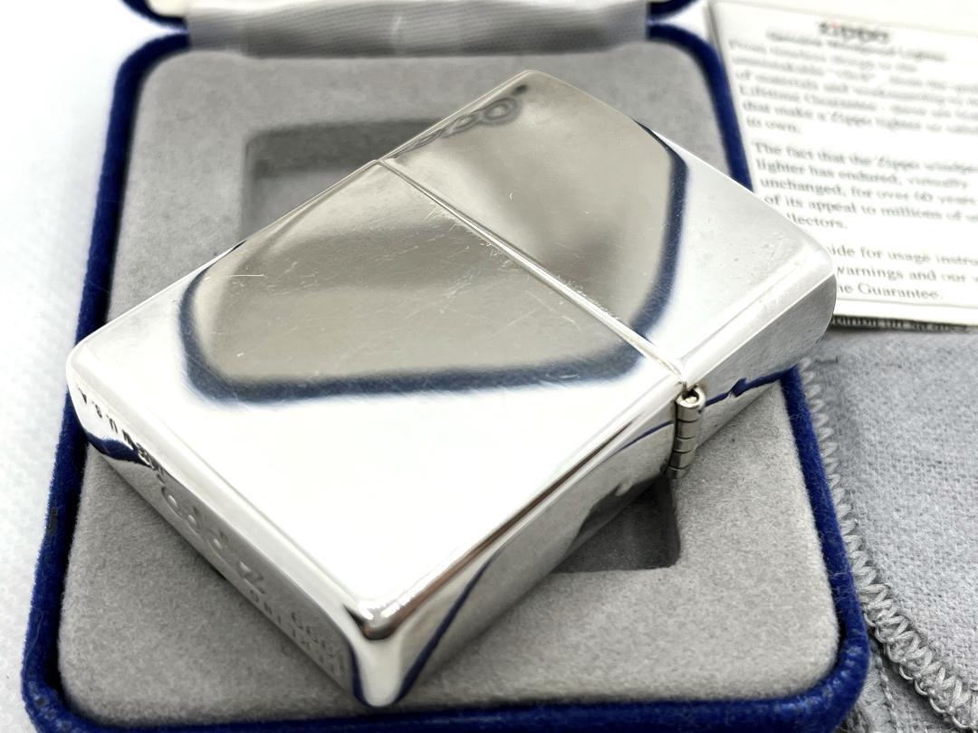 As is For Parts Super Good Condition Zippo 1999 Sterling Silver Pure Silver Ligh