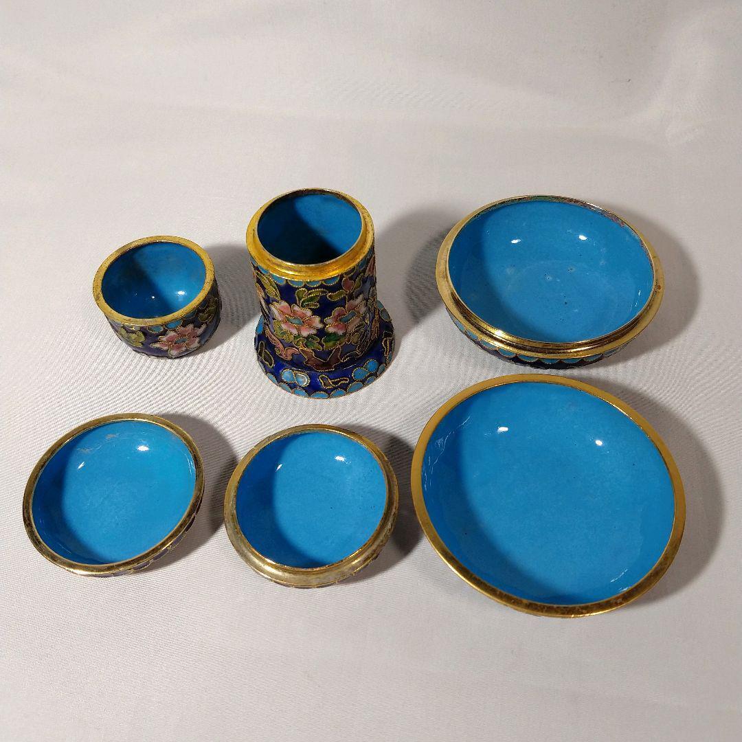 Cloisonne ware Kogo toothpick holder accessory case