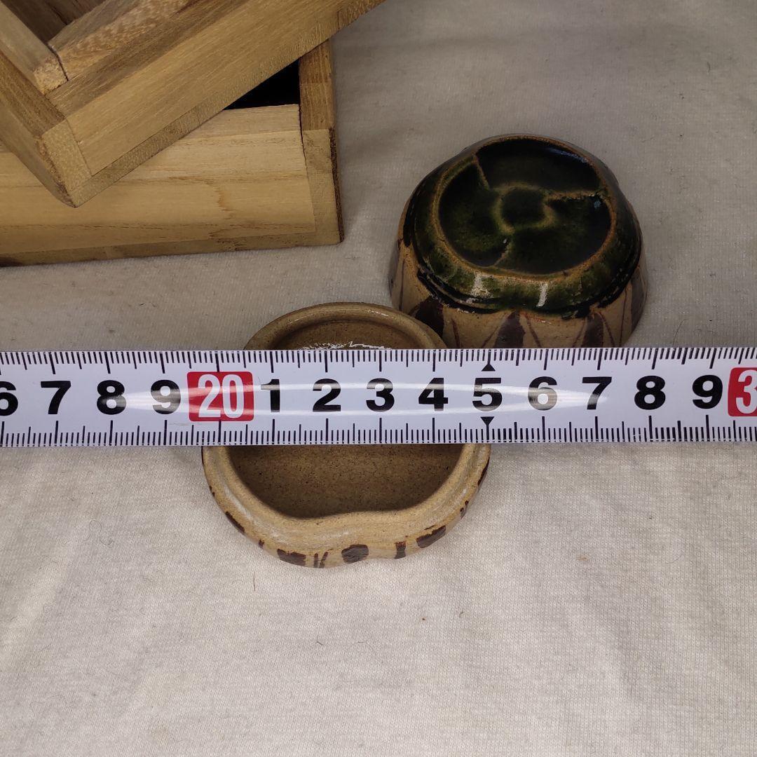Hajiki Kogo Oribe ware paulownia box Inscription unused item