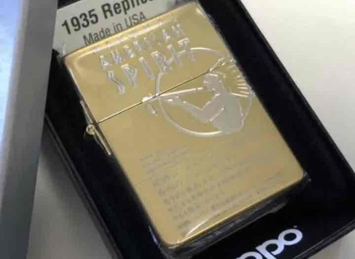 As is For Parts Zippo lighter replica 1935 limited gold amesupi