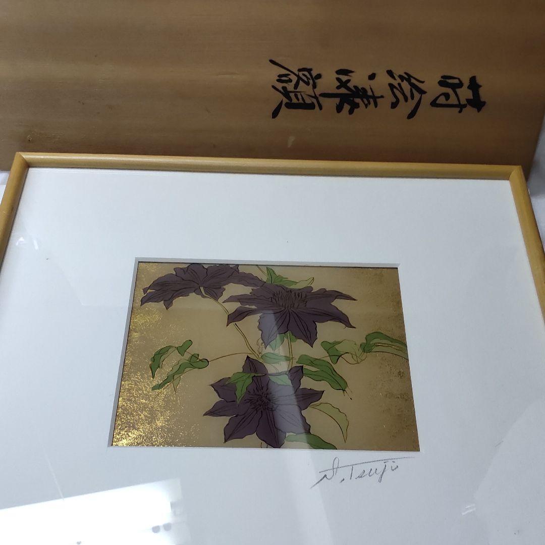 Maki-e lacquer frame Maki-e artist Teruji Tsuji's work Kagawa lacquer