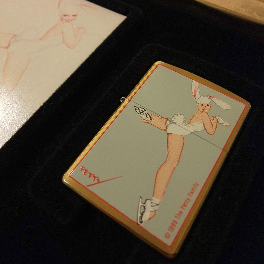 As is For Parts Limited ZIPPO Bunny Skate / Petty Girl Series Ⅱ Unused