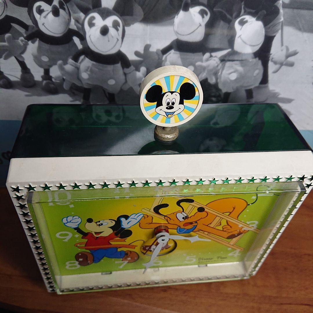 As is For Parts SEIKO Seiko Disney Time [Mickey & Pluto]  table clock