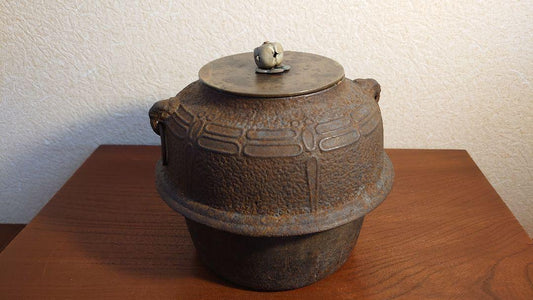 Iron kettle tea pot Ryubundo copper lid tea utensils Sencha utensils