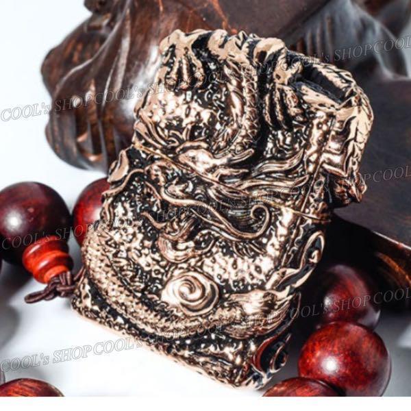 As is For Parts Ryujin full metal jacket oil lighter ZORRO dragon zippo copper
