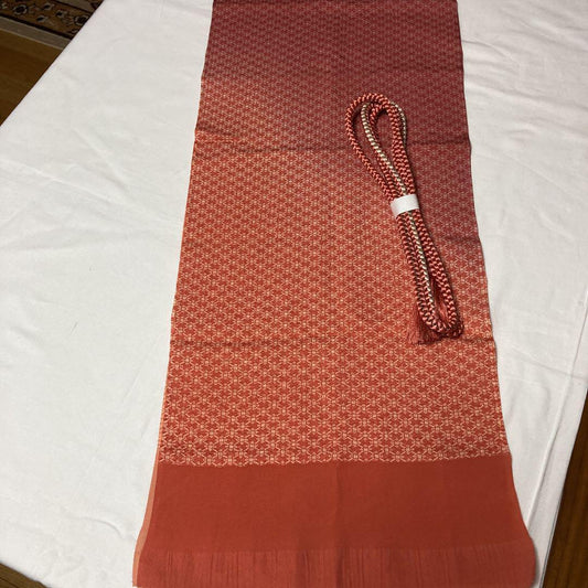 Fried silk obi. Obijime