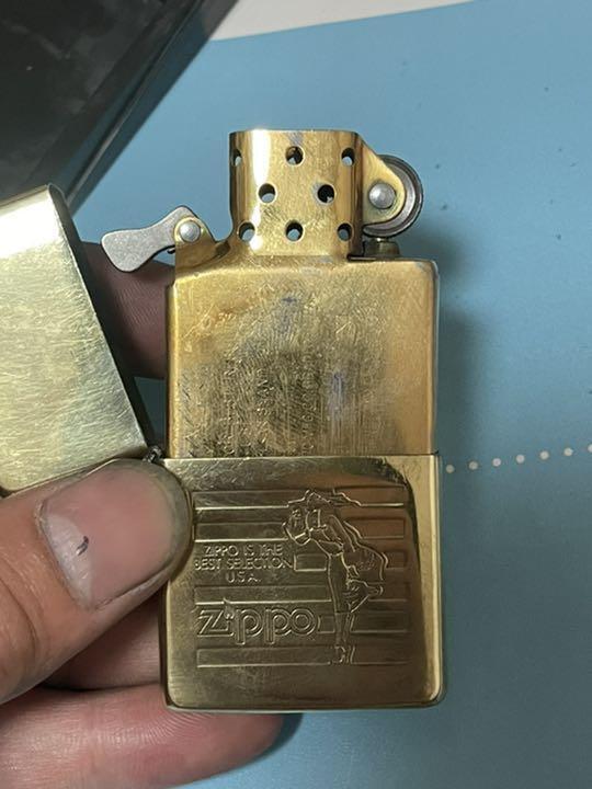 As is for parts Zippo lighter Windy Solid Brass 1994
