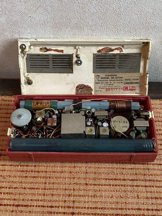 Showa Retro Early Transistor Radio STANDARD SR-G700 Japanese Antiques