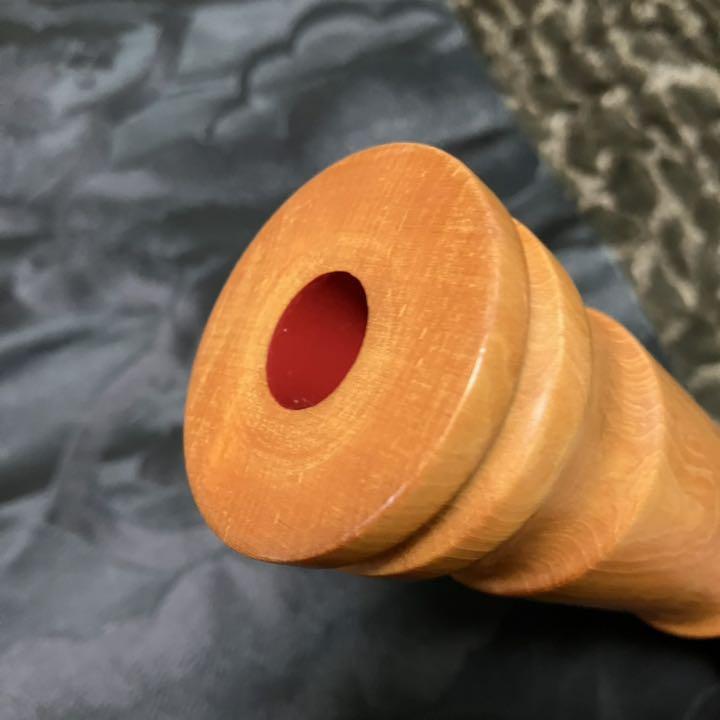 Shakuhachi Kinko-ryu 1-shaku-9-sun pipe with inscription and mouthpiece cap