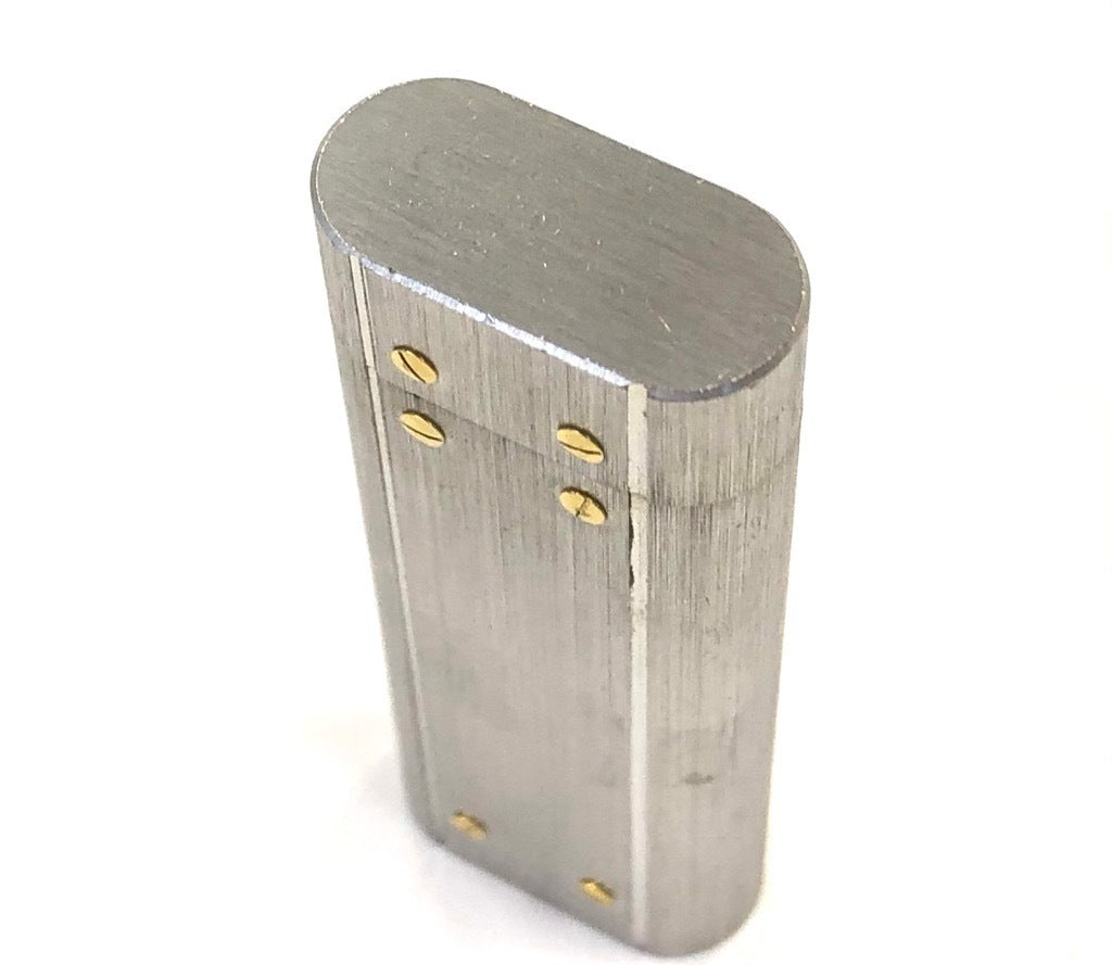 As is For Parts Cartier Lighter Santos Bis Motif SS x GP Silver Gold