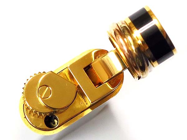 As is For Parts Cartier Trinity PLAQUE OR G Swiss made gas lighter black