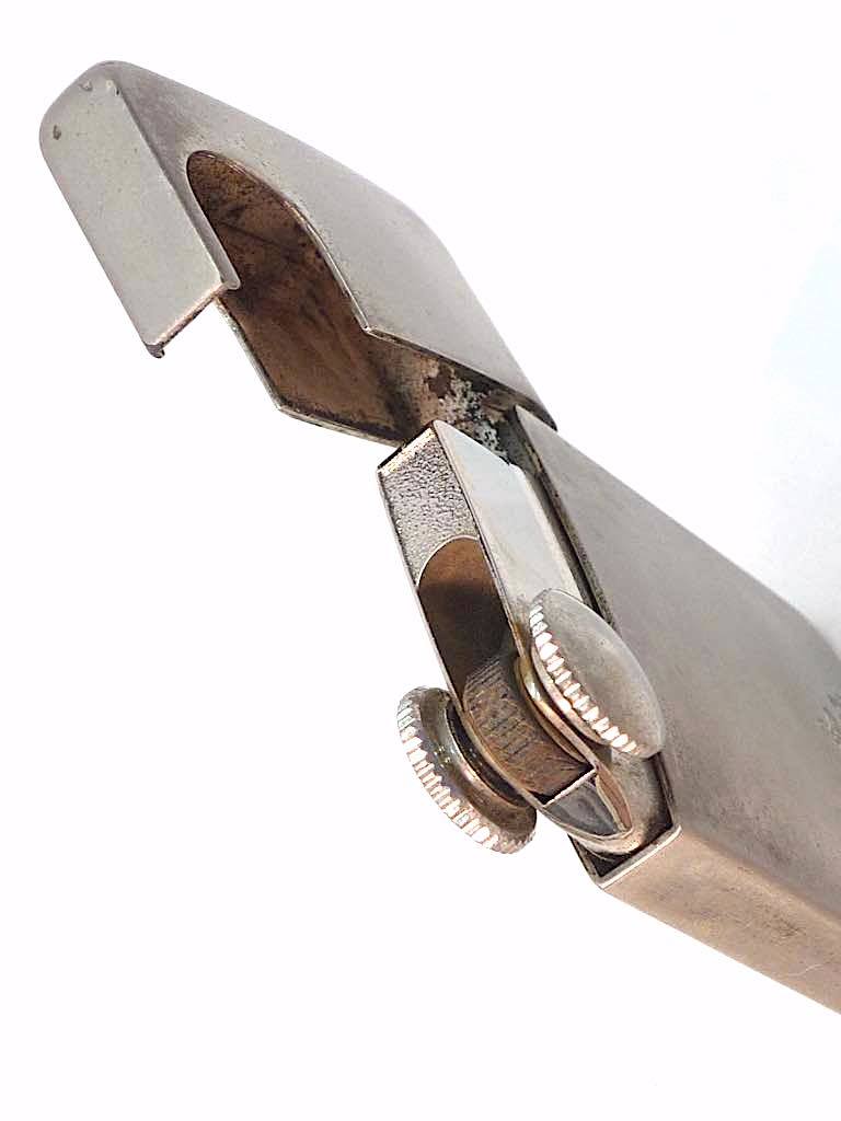 As is For Parts Vivienne Westwood thin gas lighter silver stainless steel