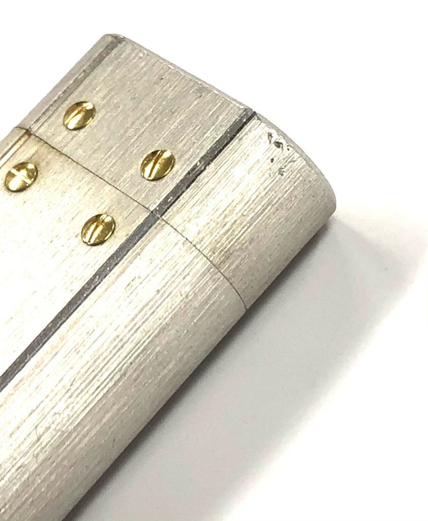 As is For Parts Cartier Lighter Santos Bis Motif SS x GP Silver Gold