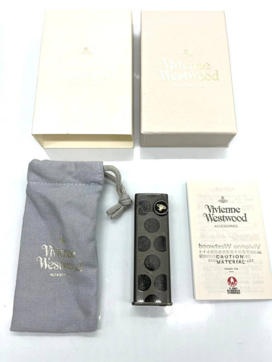 As is For Parts Vivienne Westwood oil lighter dot pattern gray