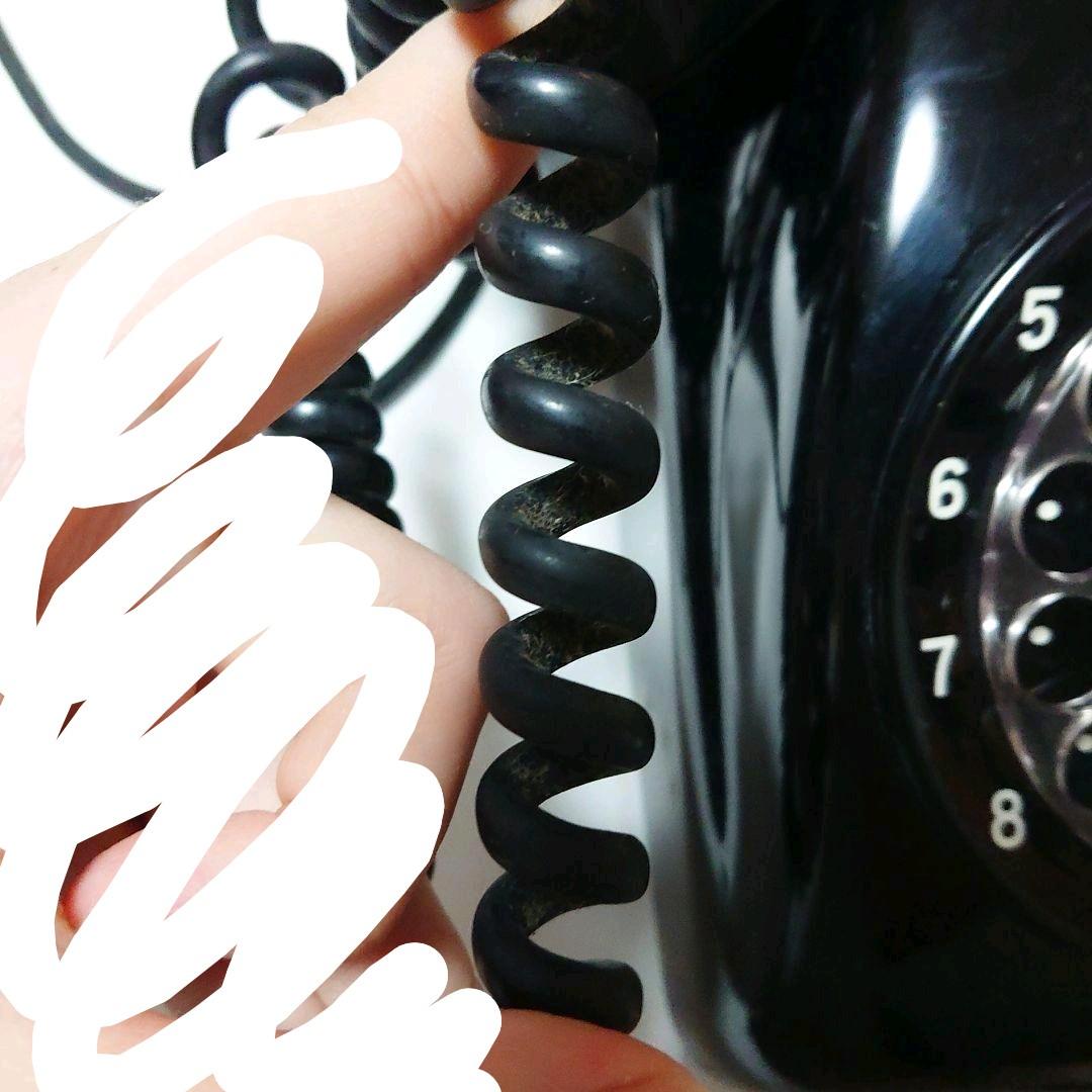 As is For Parts black phone landline phone dial phone analog phone
