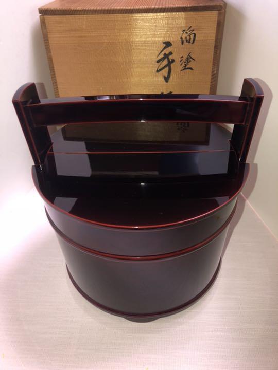 Wajima lacquerware, Keitsuka's Teoke water jar, tea utensils, Tamenuri