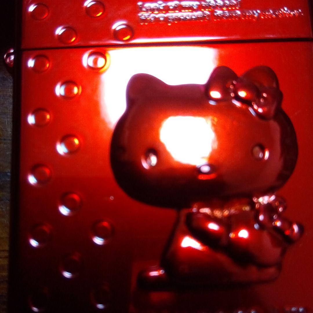 As is for parts Zippo lighter Hello Kitty 3D design red with case