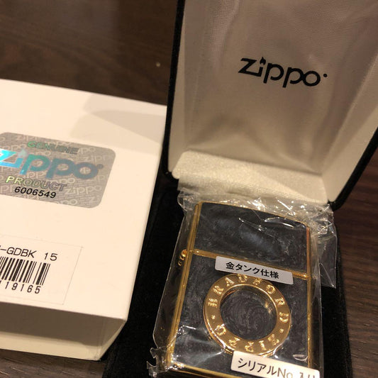 As is for parts zippo black gold ring gold tank specification serial number with