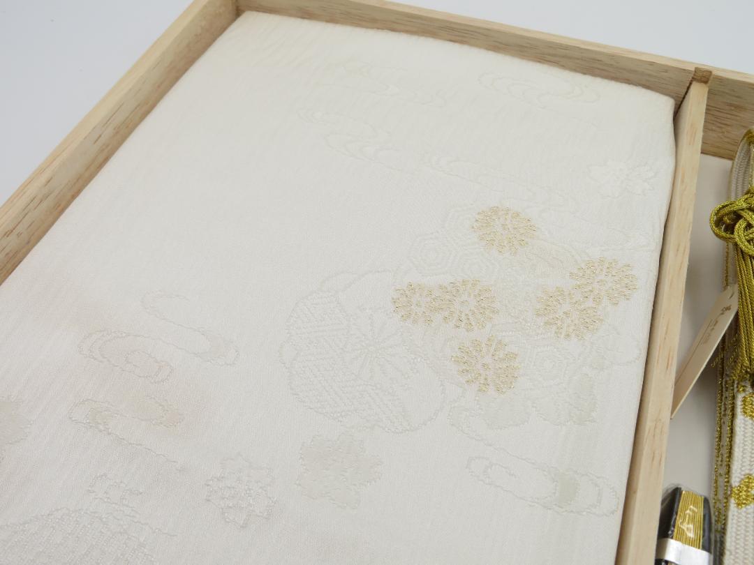 obi tightening fan Kamebo 4-piece set pure silk kimono Japanese obi