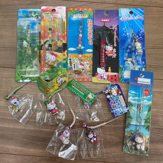 Hello Kitty Local Strap Rooted Tag Omi Sanrio 11 Pieces
