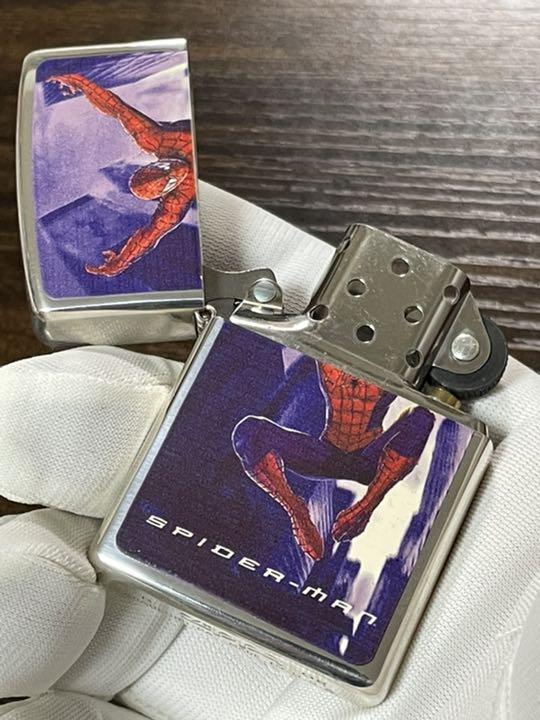 As is For Parts zippo Spider-Man Limited Edition Double Sided Rare Model Made in