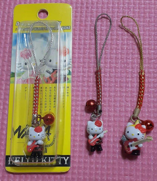 Lot 3 NANA Sanrio Hello Kitty Strap Collaboration Ai Yazawa Mika Nakashima