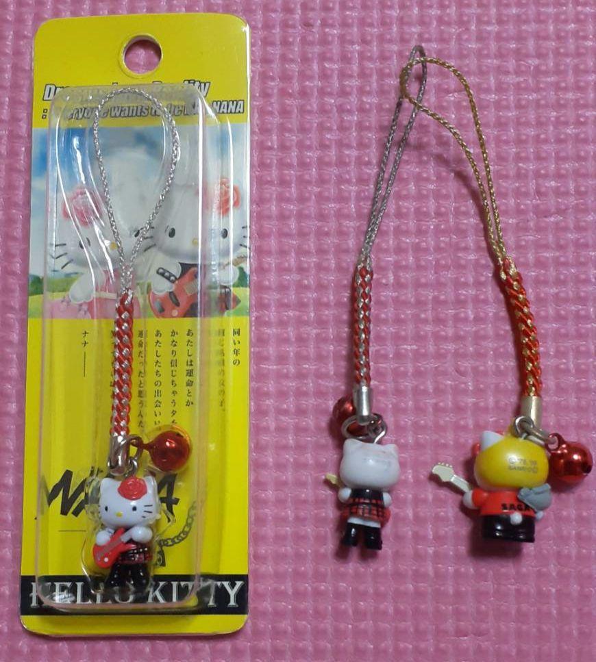 Lot 3 NANA Sanrio Hello Kitty Strap Collaboration Ai Yazawa Mika Nakashima