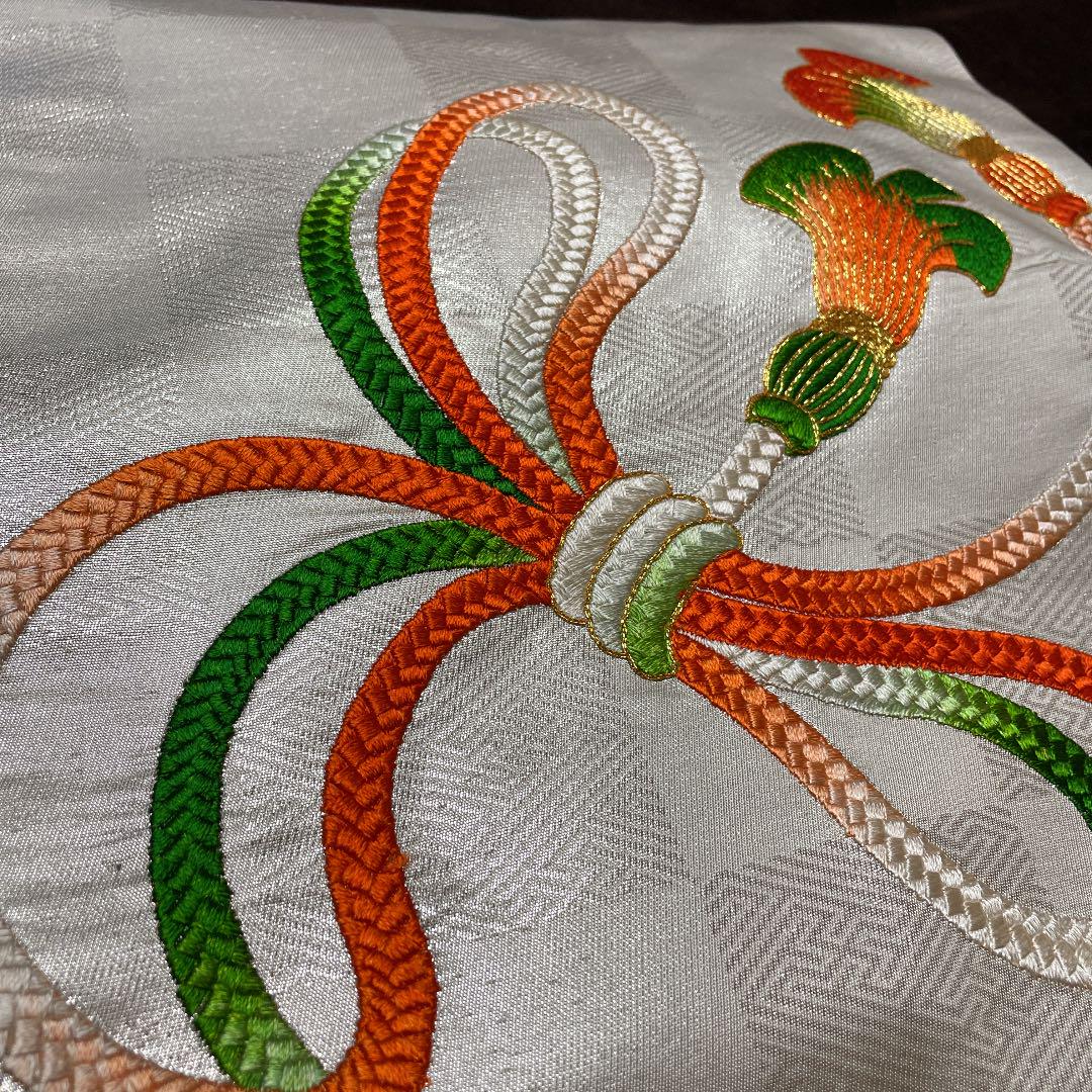 Nagoya obi braid pattern embroidery pure silk  Obijime  set