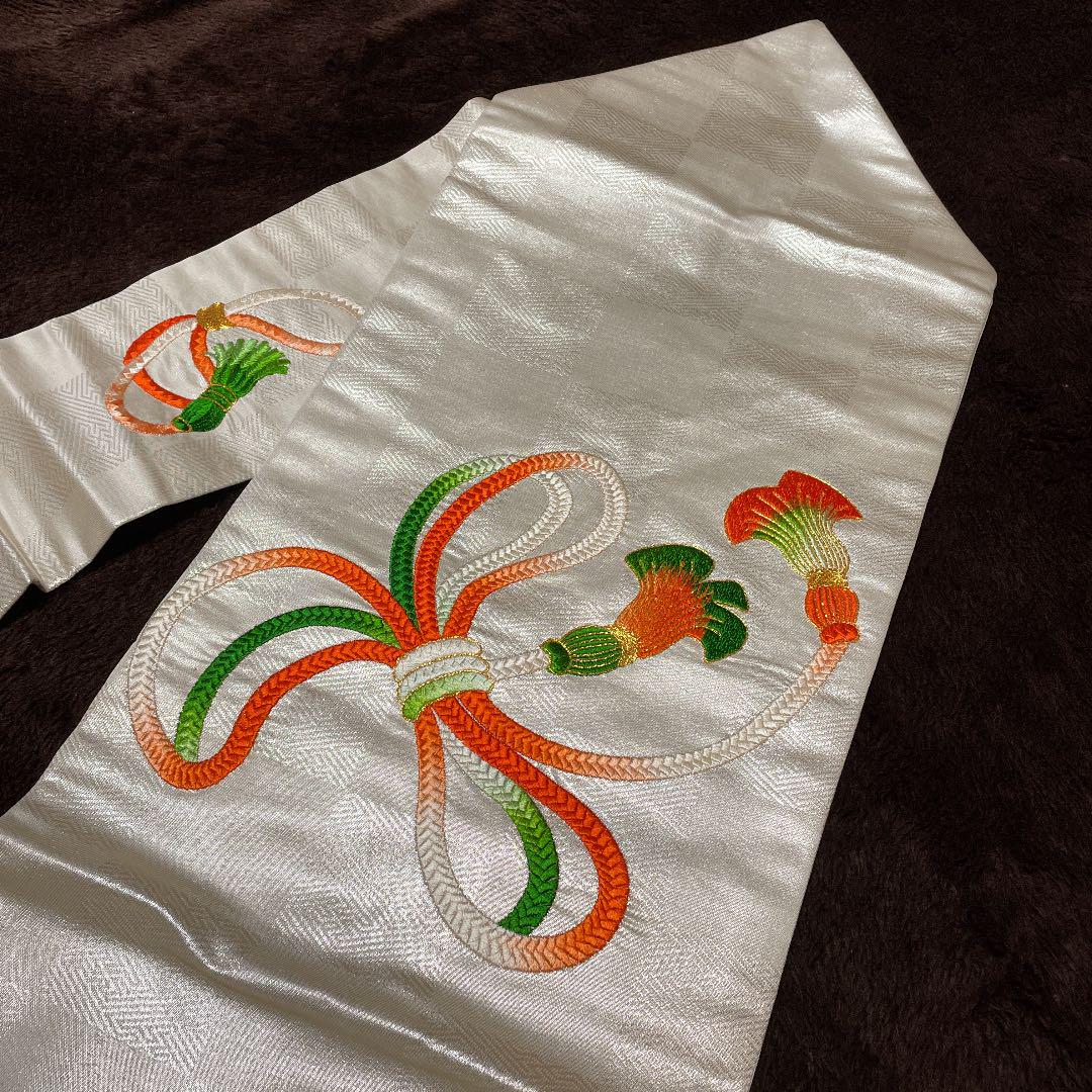 Nagoya obi braid pattern embroidery pure silk  Obijime  set
