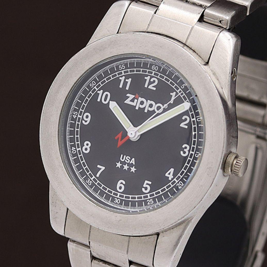 As is For Parts Zippo Zippo USA Three Star Quartz Men's Watch