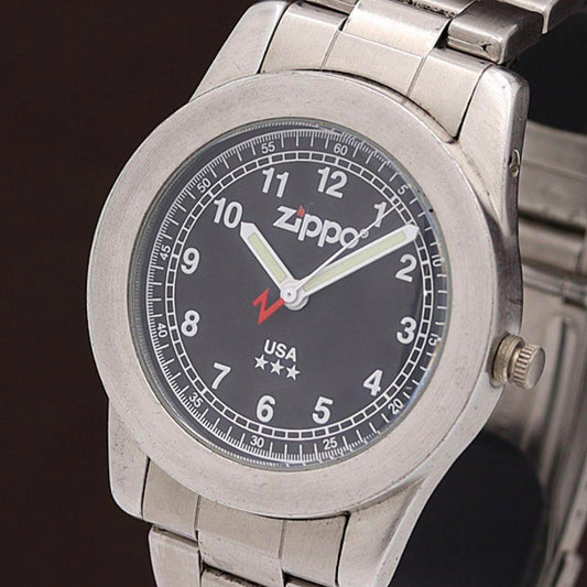 As is For Parts Zippo Zippo USA Three Star Quartz Men's Watch