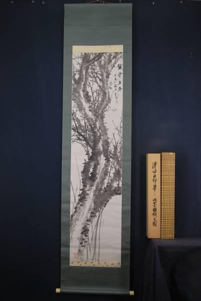 [Shinsaku] Tsuda Shiroin / Umehanazu / Hanging scroll ☆ Treasure ship ☆ K-634 J