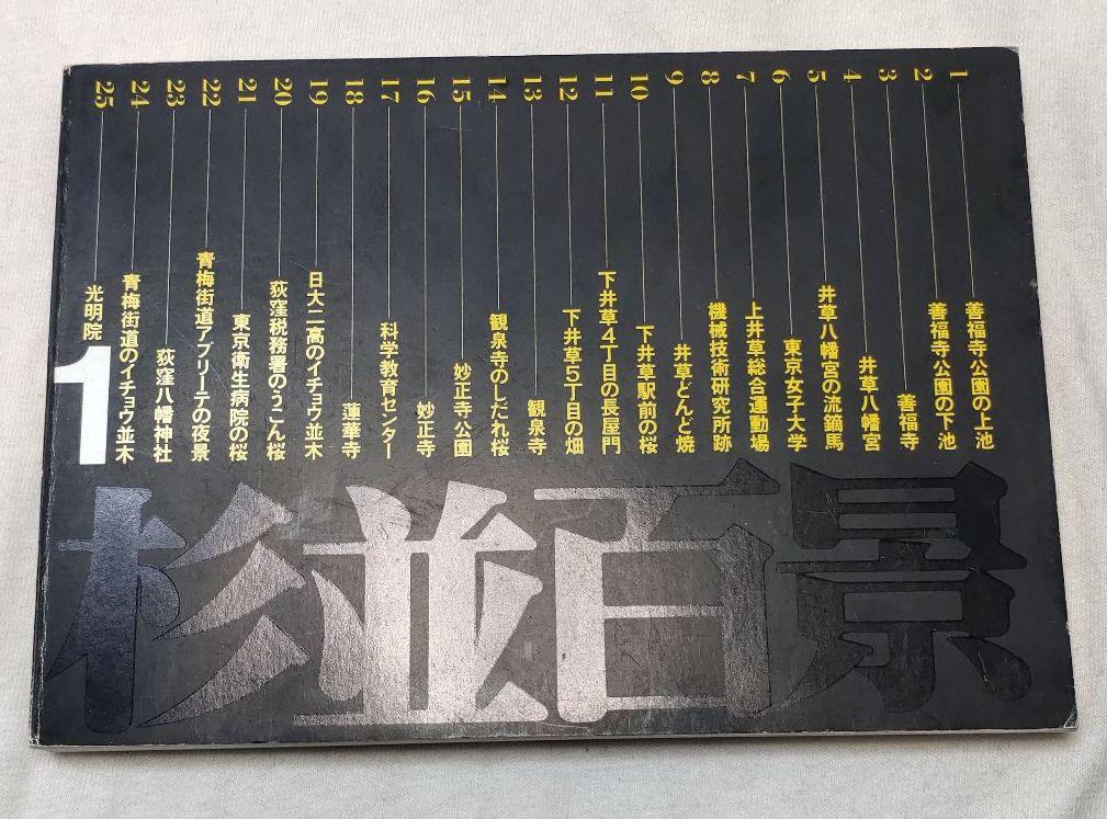 Suginami Hyakukei Postcard 4 books Out of print Collector release