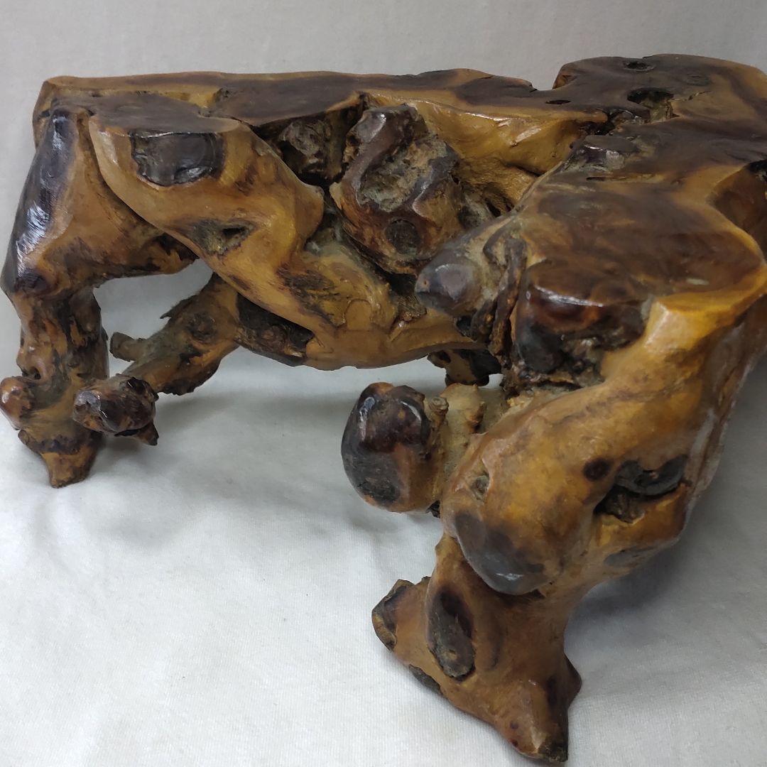 Getting out natural tree lump tree root stand bonsai stand