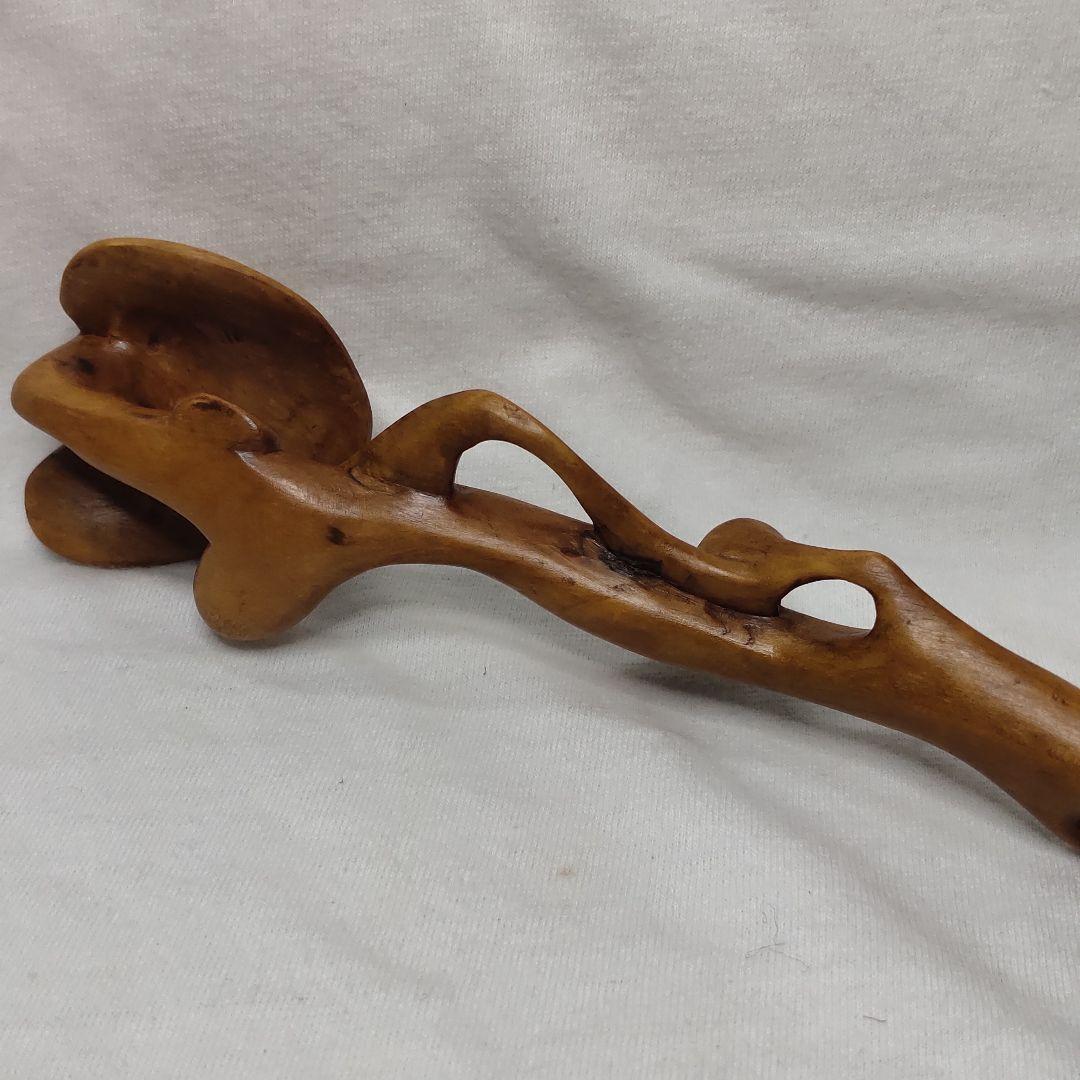 Nyoi stick wood paper box unused item old family collection